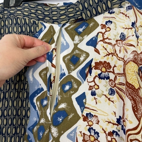 Vintage high waisted mix print pants - Picture 2 of 8